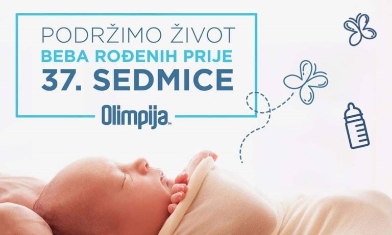 Olimpija posvećena brizi za prijevremeno rođene bebe