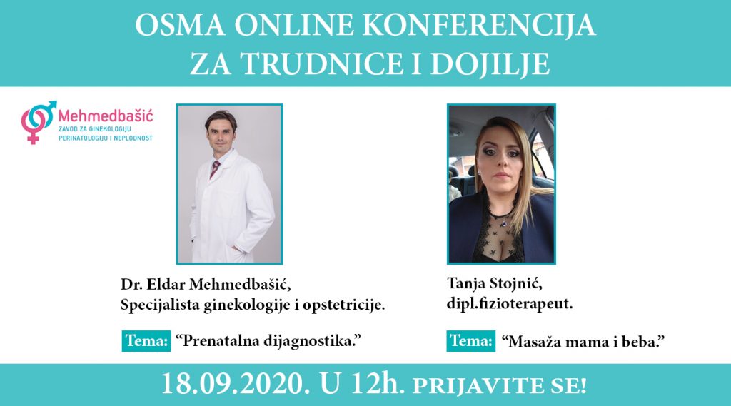 Dr. Eldar Mehmedbašić na osmoj online konferenciji za trudnice govori o prenatalnoj dijagnostici